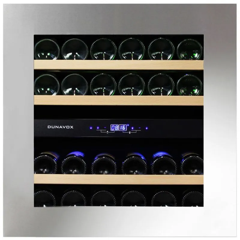 Двухзонный винный шкаф Dunavox DAVG-25.63DSS.TO