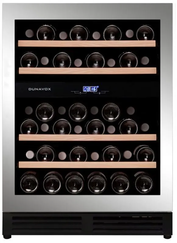 Двухзонный винный шкаф Dunavox DAUF-45.125DSS.TO