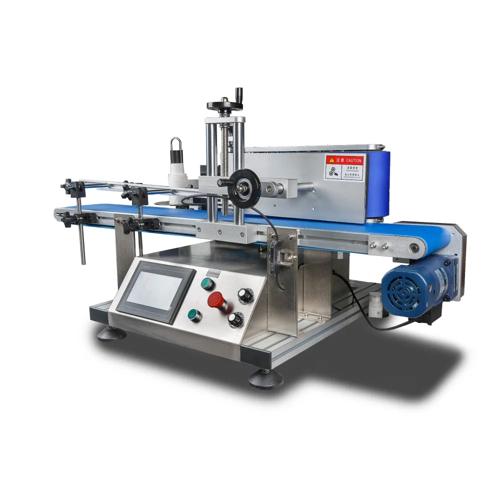 Автоматический этикетировщик для круглой тары с датером HLKP-35D Hualian Machinery фото