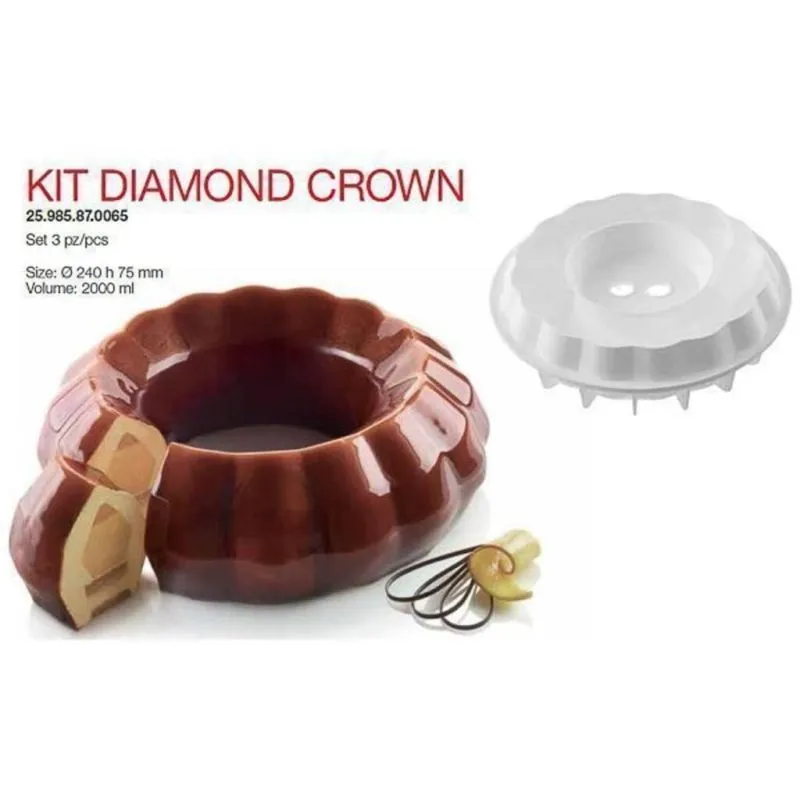 Форма кондитерская Silikomart KIT DIAMOND, силикон, 24*7,5 см, Форма кондитерская Silikomart KIT DIAMOND, силикон, 24*7,5 см,