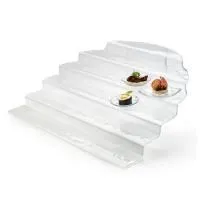 Этажерка сервировочная 6-ярусная Serveware 60х53см, стекло, цвет прозрачный GLS020 фото