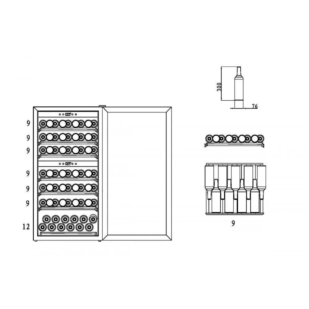 Винный шкаф Caso WineComfort Touch 66 фото