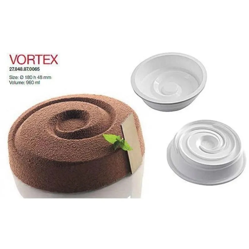 Форма кондитерская Silikomart VORTEX, силикон, 18*4,8 см, Форма кондитерская Silikomart VORTEX, силикон, 18*4,8 см,