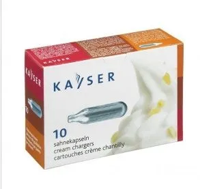 Баллончики для сифона для взбивания сливок 10шт. Kayser (N2O) 31766 фото