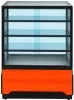Витрина кондитерская Cryspi ВПВ (Adagio Cube К 900 Д) (дуб сонома кромк чёрн, внеш 9005мат _внутр9005мат) фото