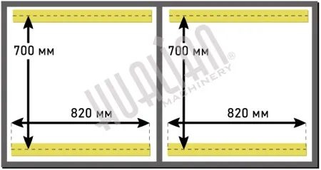 Напольный упаковщик вакуумный Hualian Machinery HVC-820S/2B (нерж.)