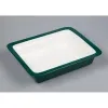 Гастроемкость GN 1/2 H=65 мм. зеленая/белая, фарфор, P.L. Proff Cuisine NEW фото
