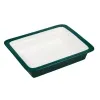 Гастроемкость GN 1/2 H=65 мм. зеленая/белая, фарфор, P.L. Proff Cuisine NEW фото