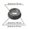 Регулировочная шестерня 36Т для MY-300A/420A Hualian Machinery фото