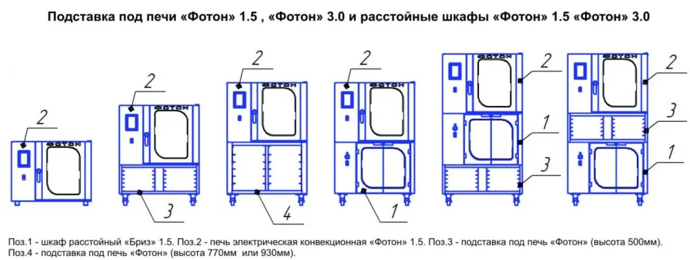 Подставка разборная Восход для Фотон (h 500 мм) фото